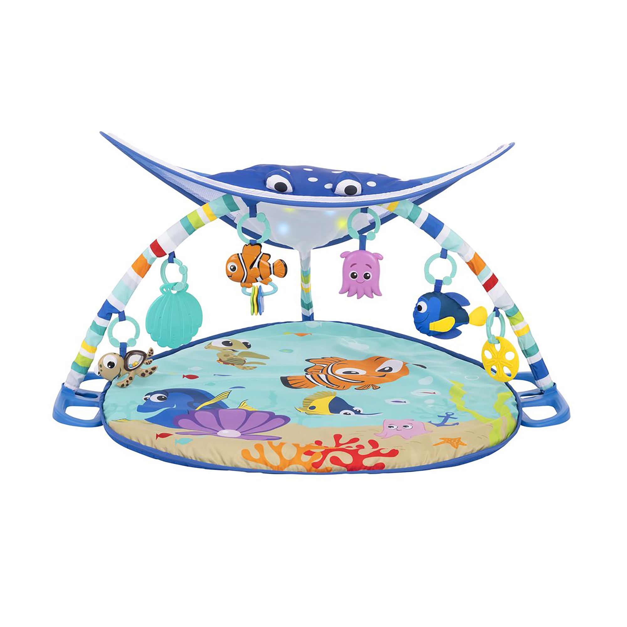 Дитячий розвивальний килимок Bright Starts Finding Nemo. Mr.Ray Ocean від народження, 53.1*66*58 см (11095)